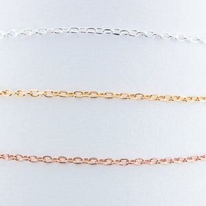 Silver Chain or Gold Necklace Chain for layered necklace image 4