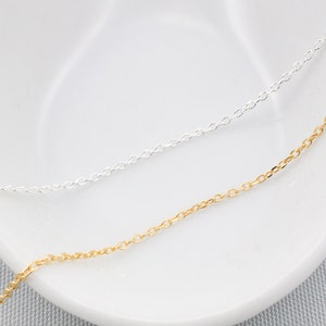 Silver Chain or Gold Necklace Chain for layered necklace image 6