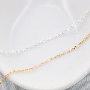 Zilveren ketting of gouden ketting Ketting voor gelaagde ketting afbeelding 6