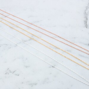 Silver Chain or Gold Necklace Chain for layered necklace image 3