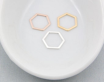 925 Sterling Silver Hexagon Geometric Jewelry