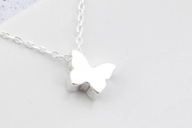 3d Butterfly Pendant // minimalist jewelry image 9