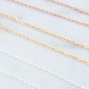 Silver Chain or Gold Necklace Chain for layered necklace image 1