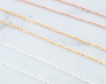 Silver Chain or Gold Necklace Chain for layered necklace