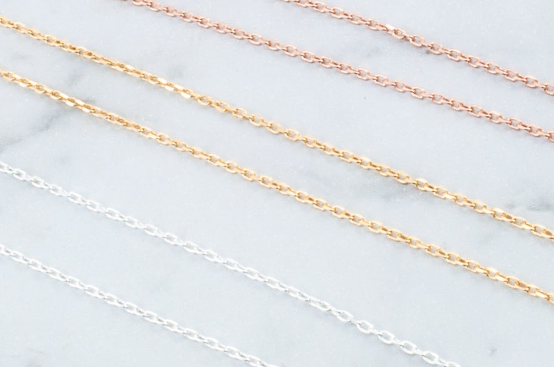 Silver Chain or Gold Necklace Chain for layered necklace image 9