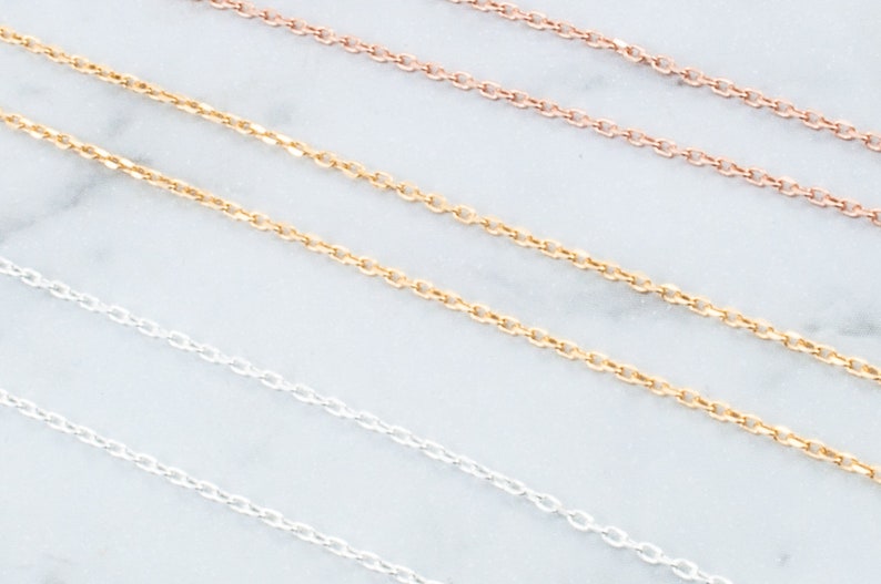 Zilveren ketting of gouden ketting Ketting voor gelaagde ketting afbeelding 9