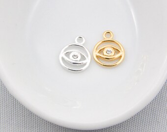 Silver Evil Eye or Gold Evil Eye for evil eye jewelry