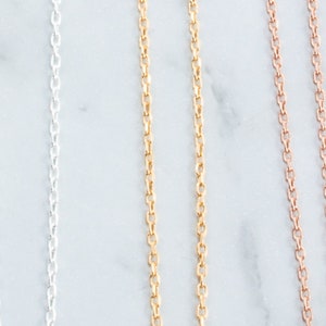 Silver Chain or Gold Necklace Chain for layered necklace image 8