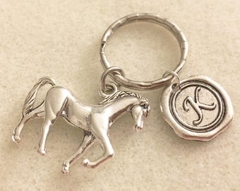 Personalized horse keychain horse lovers gifts horse jewelry horse gifts for girls horse gifts for kids horse key chain horse loss gifts