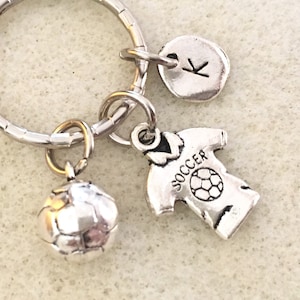 Personalized 3D soccer keychain soccer player gift soccer mom key chain soccer key ring soccer party favors soccer girl gifts soccer jewelry