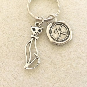 Cat keychain cat lover gift cat key chain cat keyring cat key rings cat lover cat party favors cat favors cat girl cat accessories