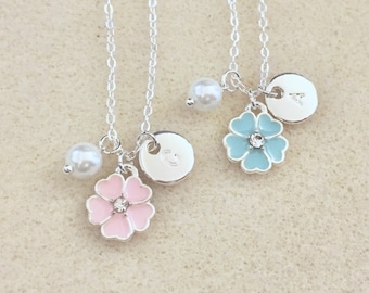 Flower girl necklace flower necklace flower girl gift toddler flower girl little girl gifts personalized flower girl gift for flower girl