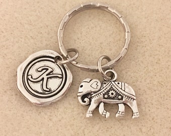 Personalized elephant keychain elephant gifts elephant key chain lucky lucky keychain elephant jewelry gift for her gift for him lucky charm