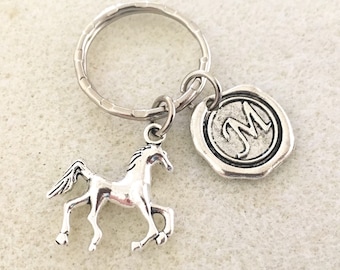 personalized horse keychain