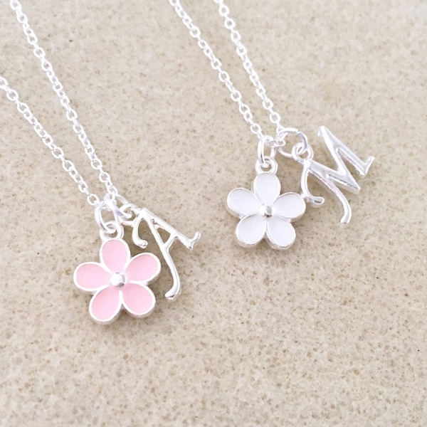 Gift for Flower girl gift personalized flower girl necklace jr bridesmaid junior bridesmaid gift childrens necklace gift for flower girl