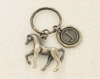 Bronze horse keychain horse jewelry horse lover gifts horse party favors couple keychain horse accessories gifts for her gifts for him