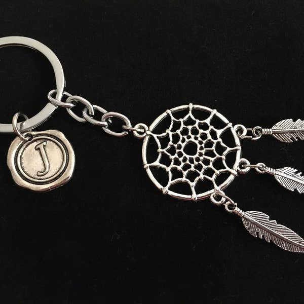 Personalized dream catcher keychain boho dreamcatcher keychain small large bohemian dream catcher keychain car accessories car dream catcher