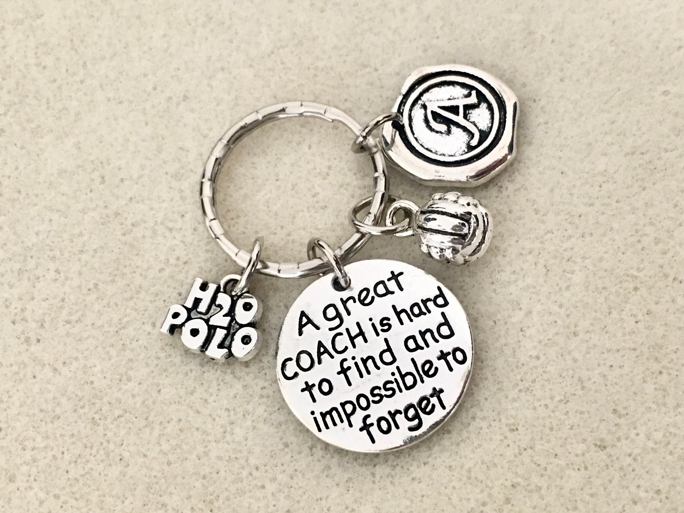 Water Polo Coach Key Chain Water Polo Coach Gifts Water Polo Etsy