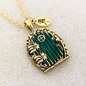 Fairy door necklace fantasy jewelry Tolkien jewelry Tolkien gift fairy door that opens door locket necklace photo necklace gift for daughter
