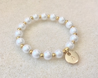 Gold white pearl flower girl bracelet flower girl gift ideas gold flower girl bracelet jewelry silver flower girl pearl bracelet