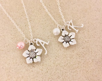 Flower girl necklace gift for flower girl gift for toddler girl flower girl gift ideas jr bridesmaid necklace junior bridesmaid gift girl