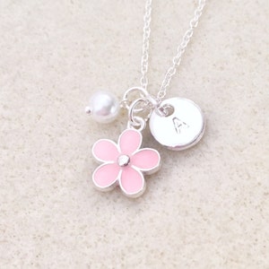 Personalized flower girl gift for flower girl necklace toddler flower girl little girl gifts custom flower girl gift flower girl proposal image 3