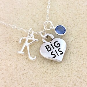 Personalized big sis necklace big sister big sister gift for big sister birthday gift new big sister gift from baby announcement