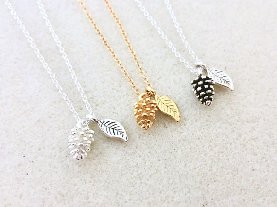 Pinecone necklace etsy sale