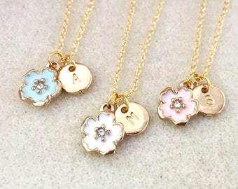 Personalized flower girl necklace junior bridesmaid necklace flower girl gift junior bridesmaid gift jr bridesmaid gift wedding jewelry