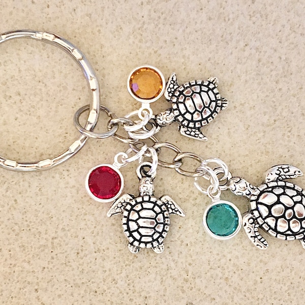 Birthstone Keychain - Etsy
