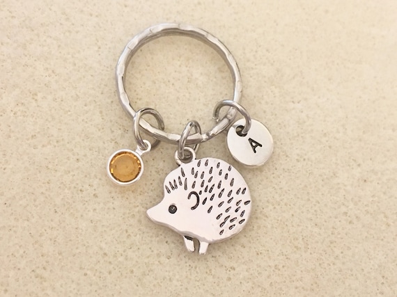 Hedgehog gift hedgehog keychain animal lover gift hedgehog key chain animal keychain stocking stuffer for kids hedgehog owner gift