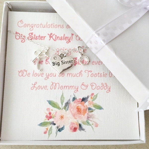 ADD-ONS EMPTY Personalized big sister gift box jewelry gift box for jewelry box personalized box white gift box wedding favor boxes