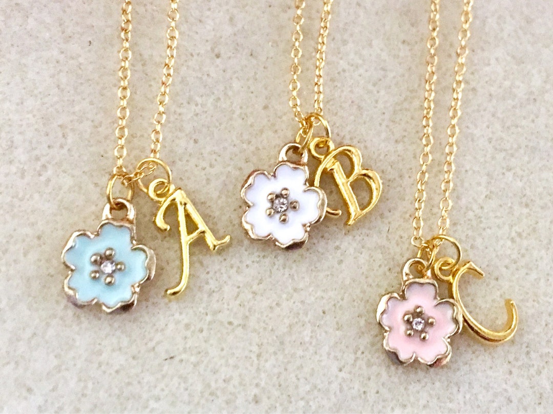 Flower Girl Necklace Flower Girl Gift Junior Bridesmaid Gift Junior