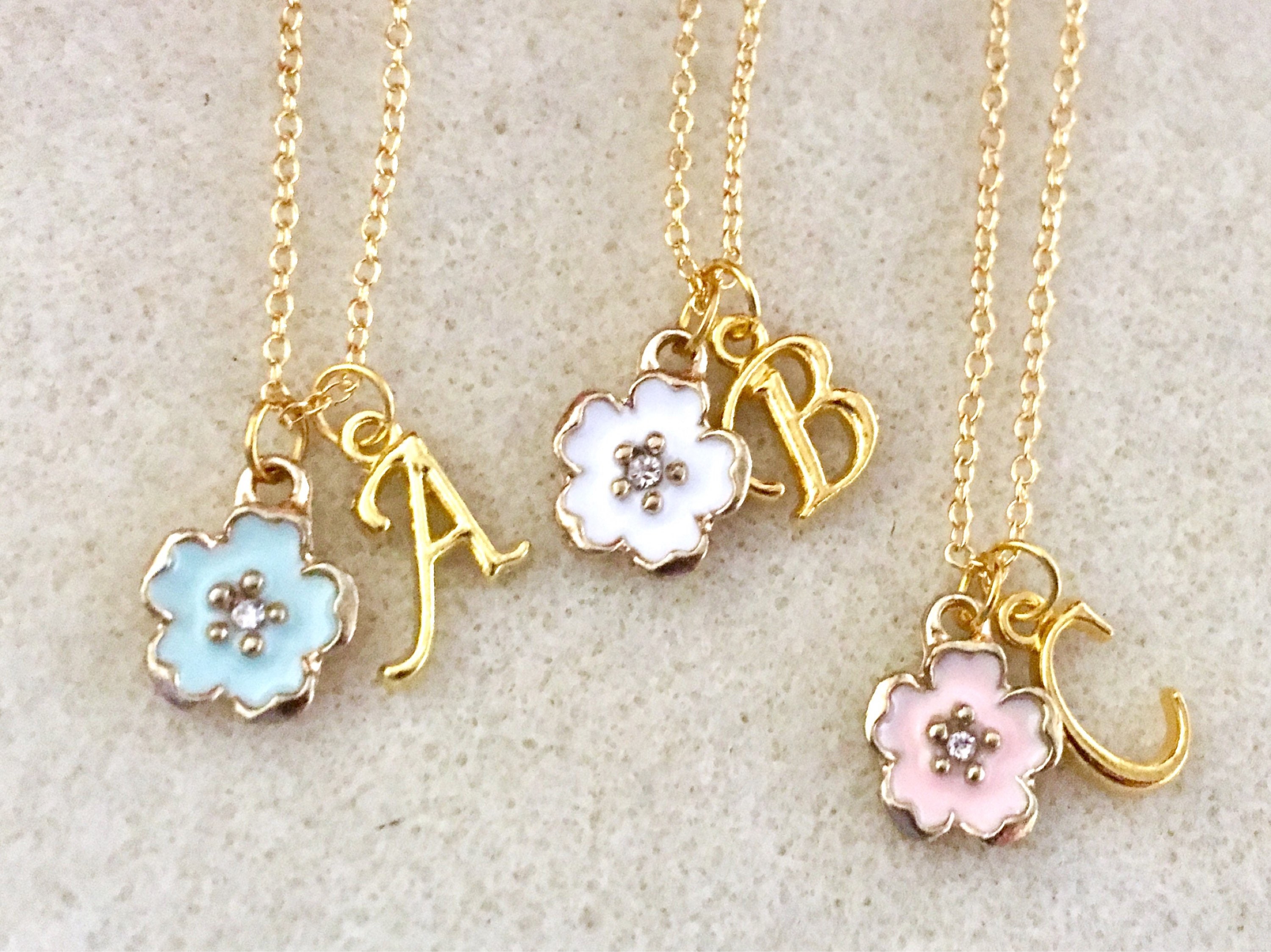 Flower Girl Necklace Flower Girl Gift Junior Bridesmaid Gift Etsy