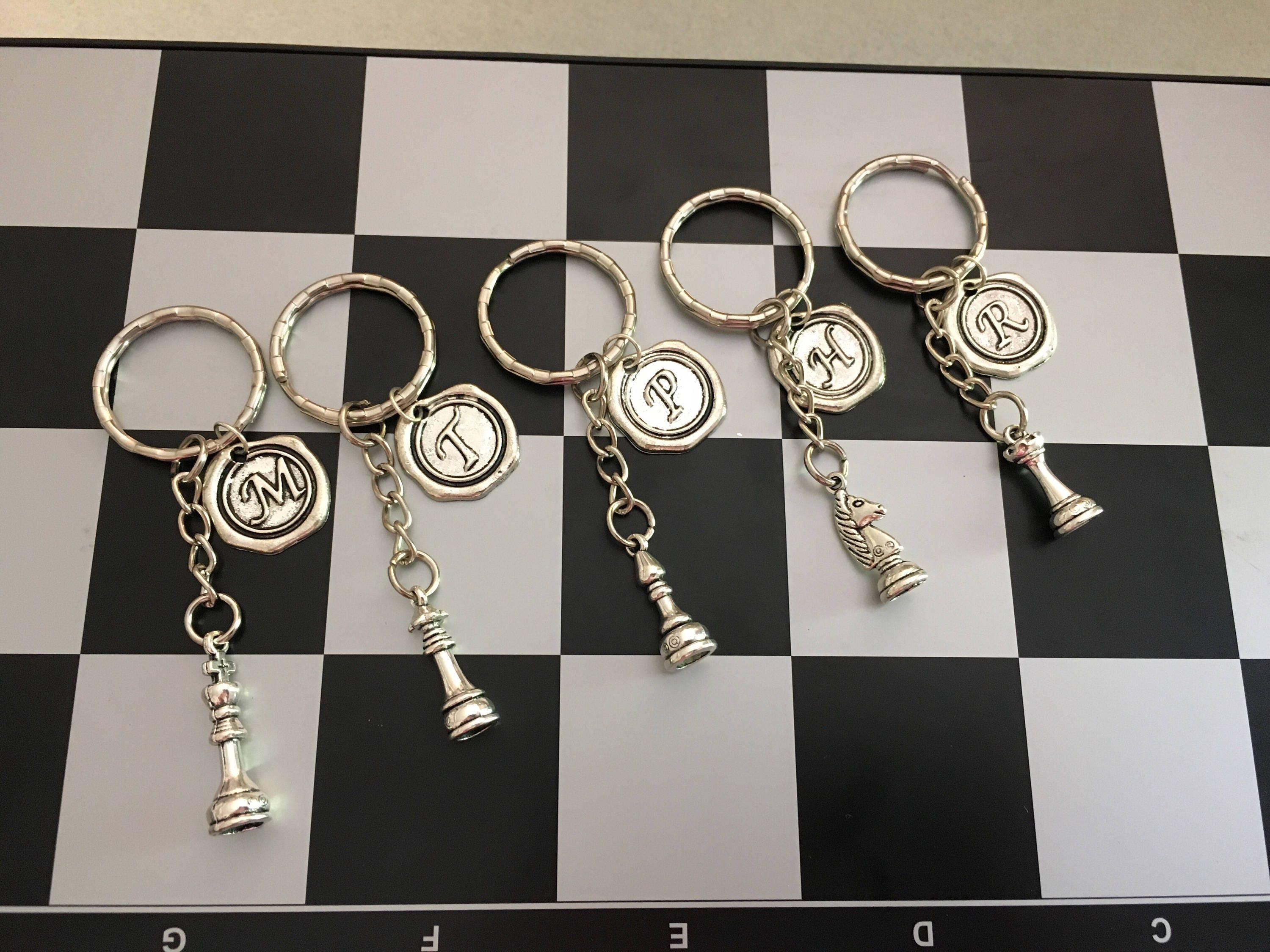 Chess Gift Chess Keychain Chess Player Gifts Chess King Keychain Chess ...
