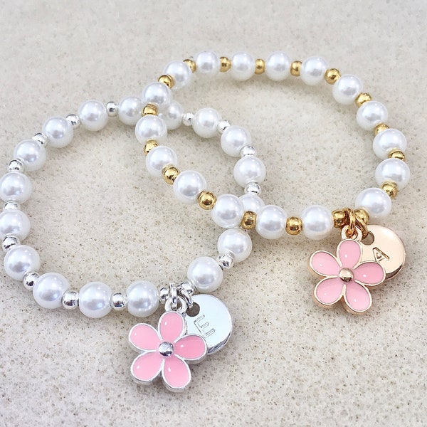 Flower girl gift wedding day gift flower girl toddler flower girl gift little girl bracelet bridesmaid gift bridesmaid gold silver bracelet