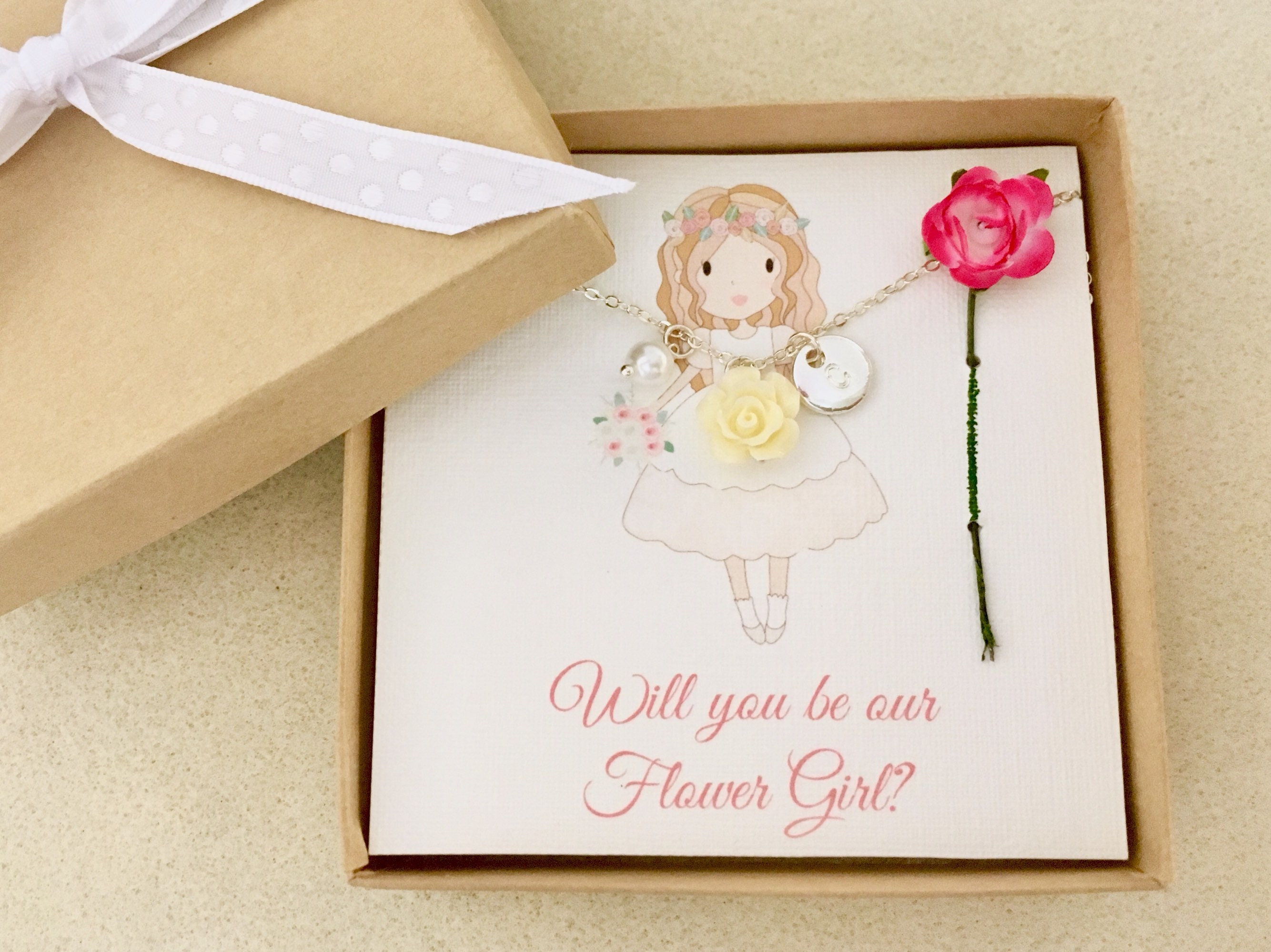 Personalized Flower Girl Card Flower Girl Proposal Flower Girl Etsy