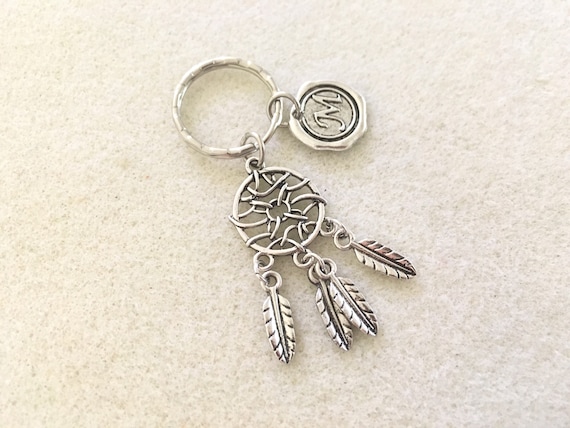 Personalized dream catcher keychain boho dreamcatcher keychain small large bohemian dream catcher keychain car accessories car dream catcher