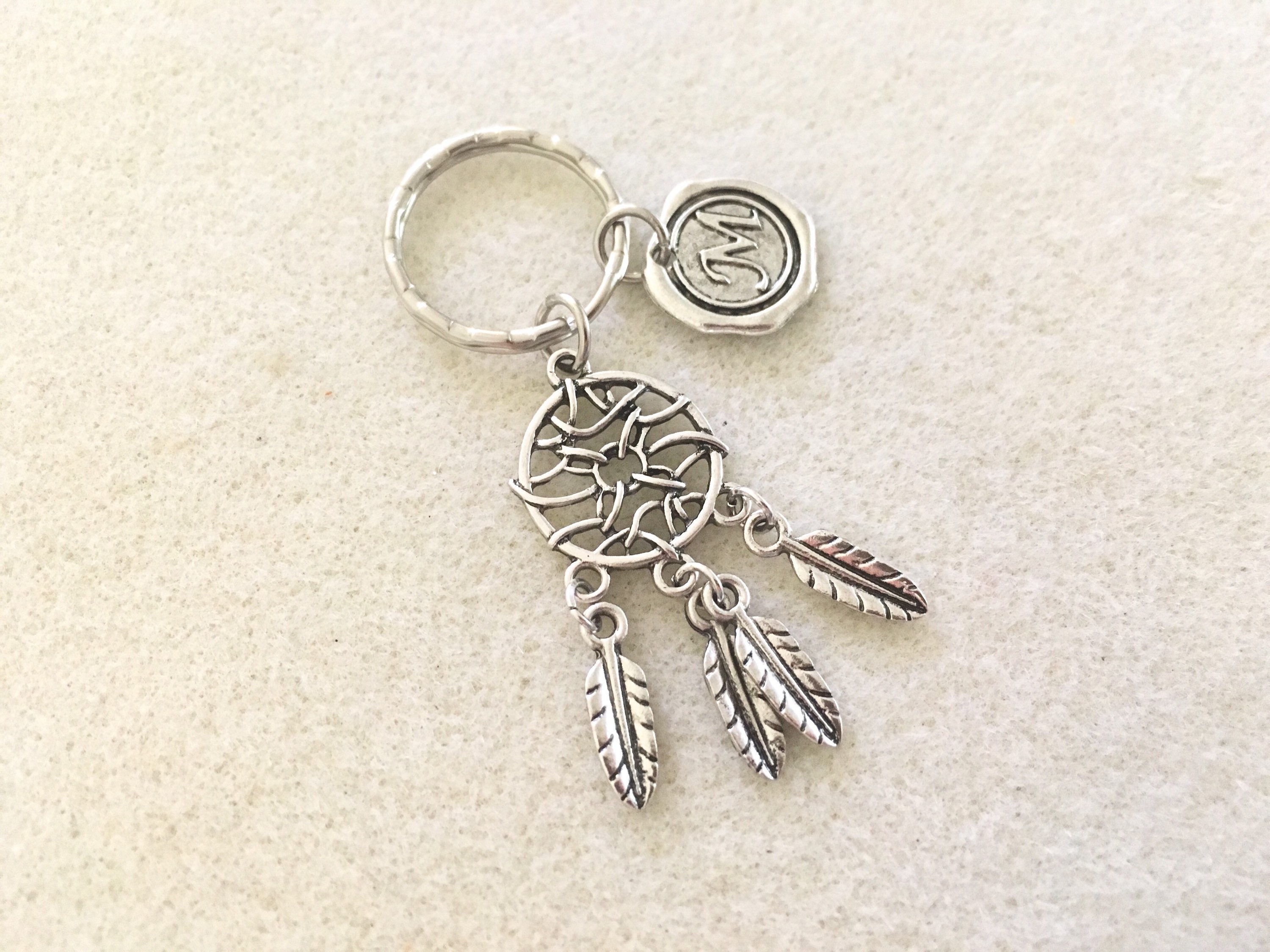 Personalized dream catcher keychain boho dreamcatcher keychain Etsy