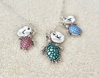 Mom gift from daughter mother in law gift mother necklace mother gift turtle Mother Day gift mom necklace for mom gift for grandmother gift