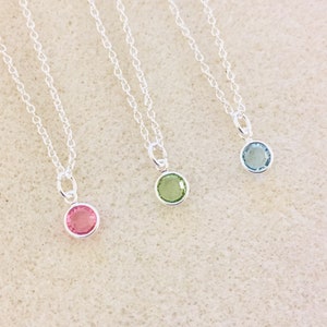 Personalized birthstone necklace for mom necklace birthstone gifts mothers jewelry minimalist dainty necklace daughter necklace mom gift