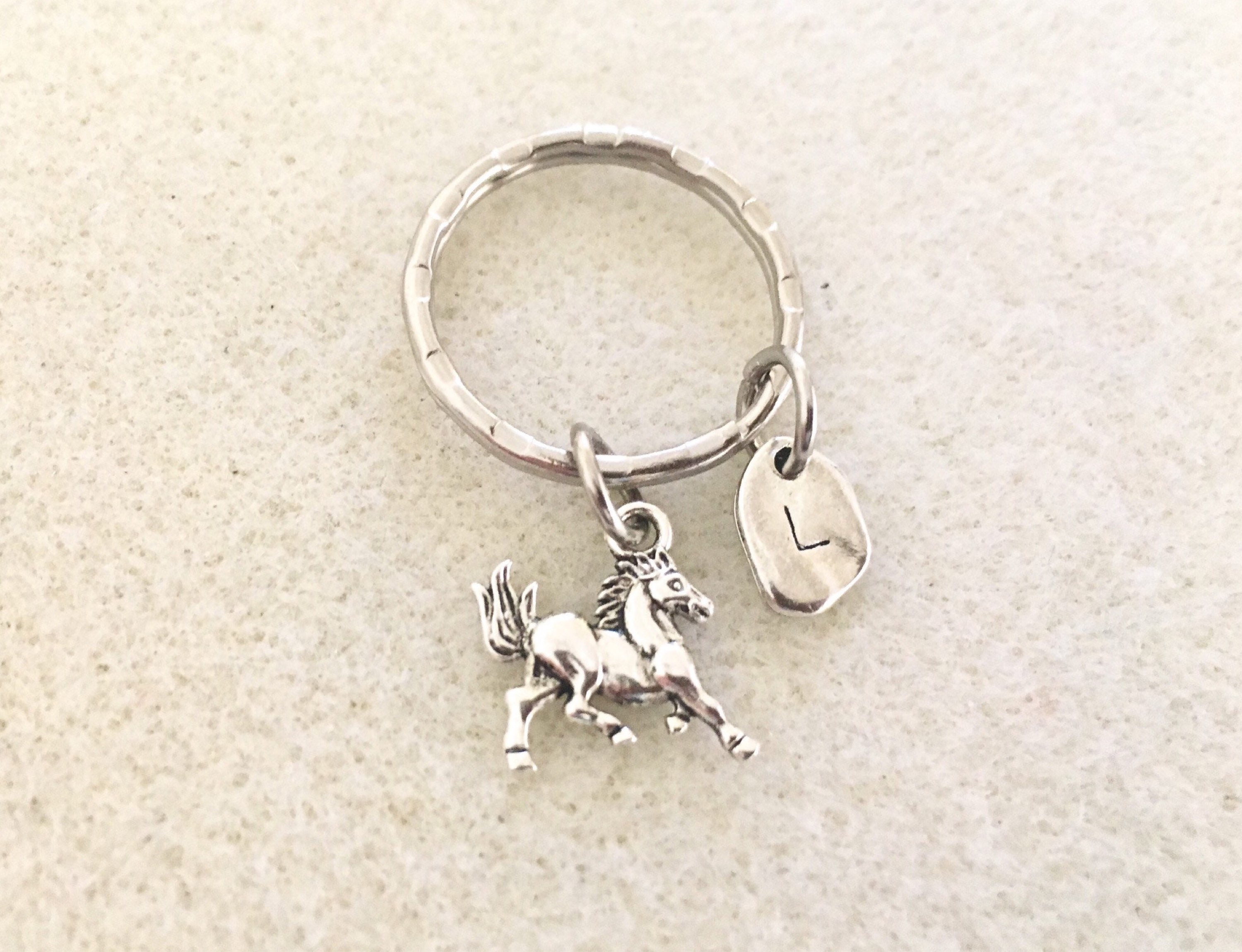 Personalized Horse Keychain Horse Lovers Gifts Horse Jewelry Etsy