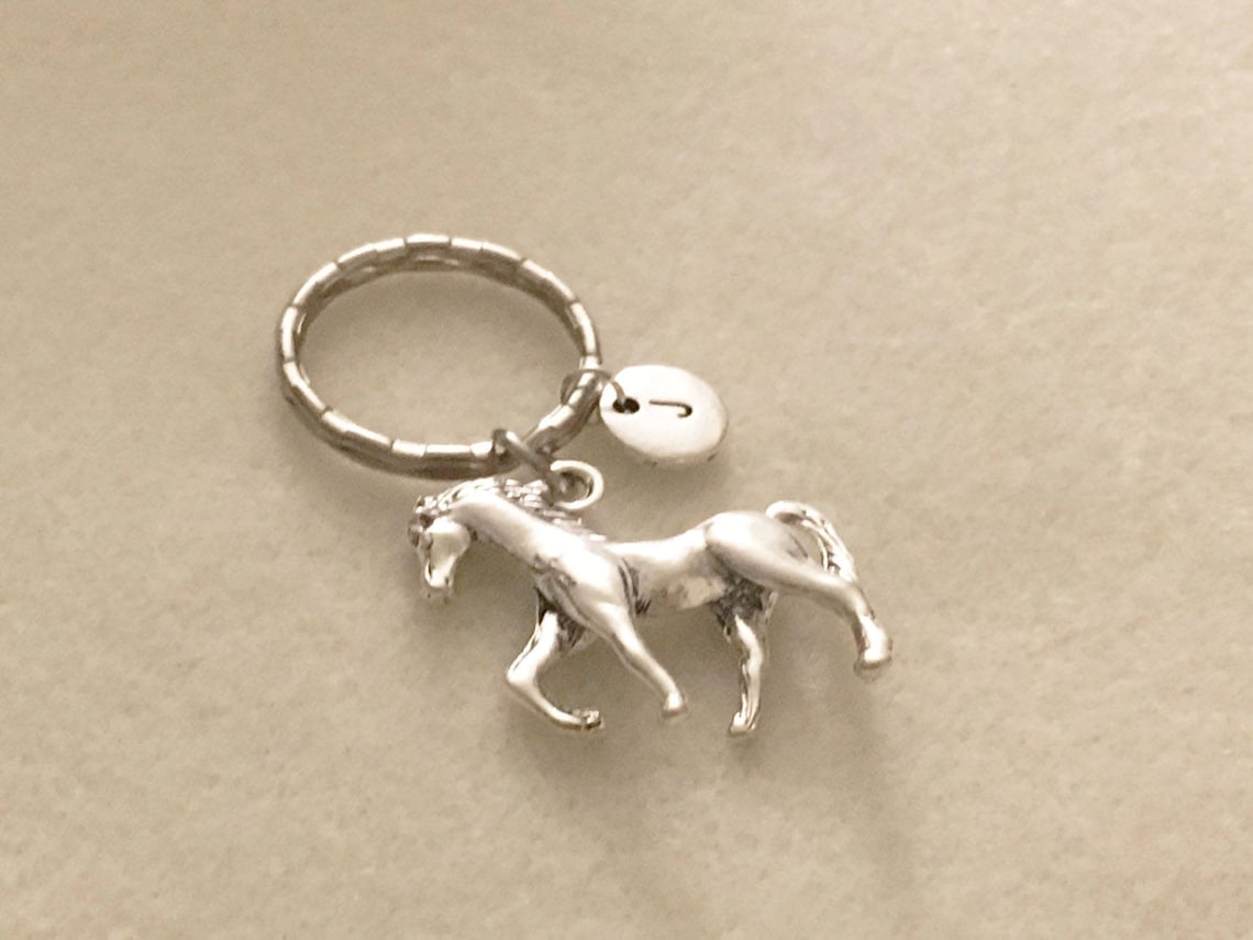 Personalized horse keychain horse lovers gifts horse jewelry Etsy