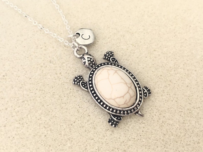 Personalized Turquoise Sea Turtle Necklace Turtle Gifts Sea Etsy