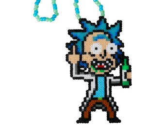 Booze Rick Custom Perler Necklace