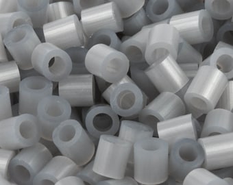 Shiny Silver Grey Fuse Beads  - 5x5mm - 1000/Pack , DIY Craft Kit Supplies, Iron Melting Beads
