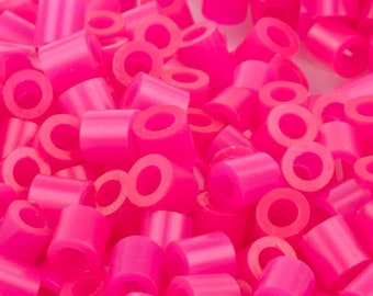 Hot Pink Translucent Fuse Beads - 5x5mm - 1000/Pack , DIY Craft Kit Supplies, Iron Melting Pixel Art