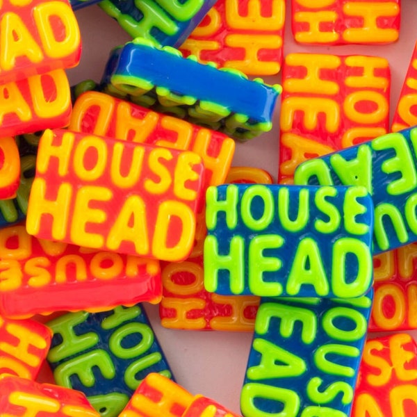 House Head Custom Plastic Beads - Kandi Bracelets - EDM