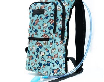 USA Hydration Pack – Rave Backpack Gear– EDM Water Pack – Music Festival Hydropack