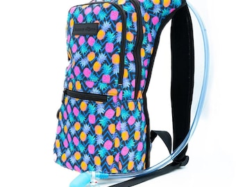 Pineapple Hydration Pack – Rave Backpack Gear– EDM Water Pack – Music Festival Hydropack